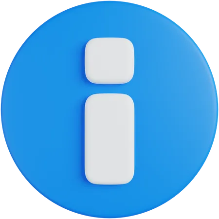 Información  3D Icon