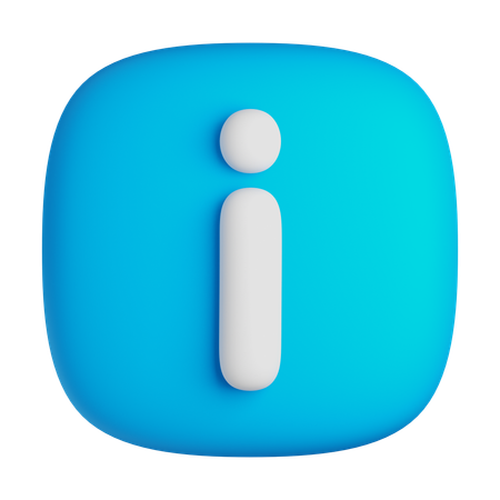 Información  3D Icon