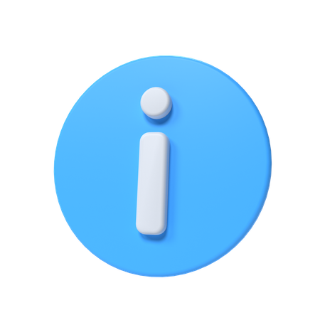 Información  3D Icon