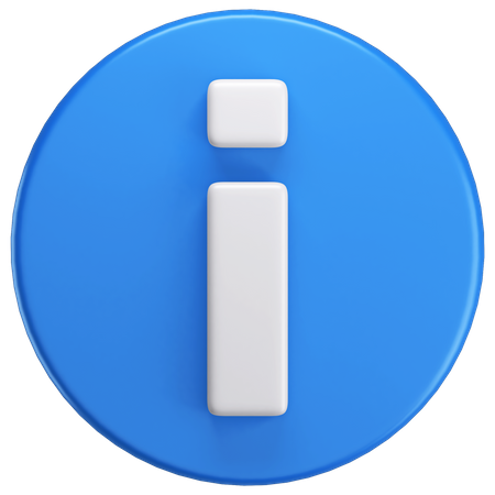 Información  3D Icon