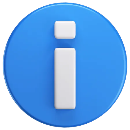 Información  3D Icon