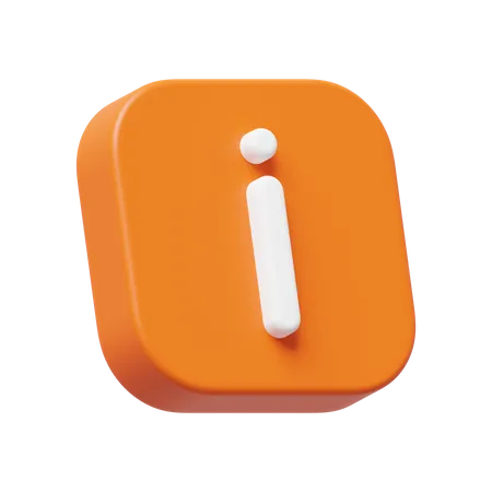 Información  3D Icon