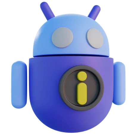 Iconos 3 D De Informacion De Android Con Fondo Transparente Y Archivo De Gran Tamano 3D Icon