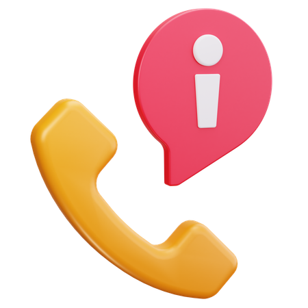 Información de llamada  3D Icon