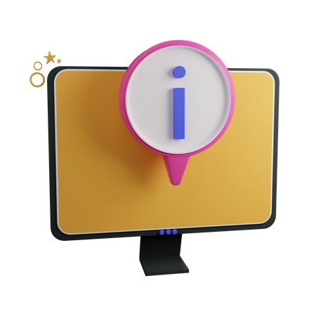 Información en la pantalla del escritorio  3D Icon