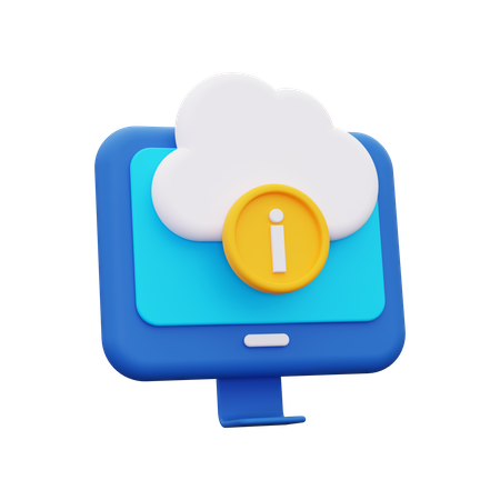 Información de la nube  3D Icon