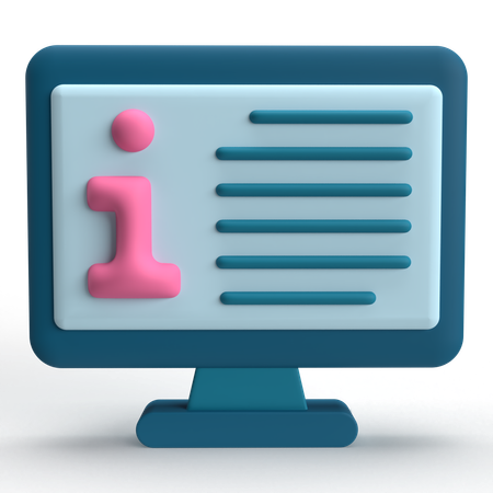 Informações  3D Icon
