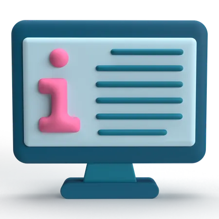 Informações  3D Icon