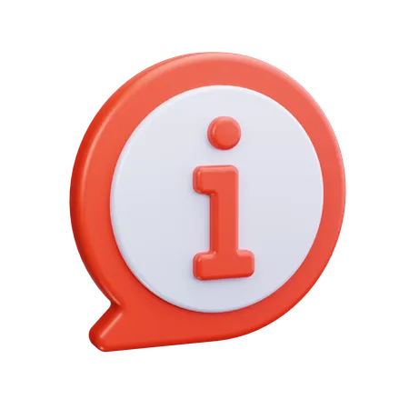 Bate-papo de informações  3D Icon