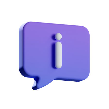 Bate-papo de informações  3D Icon