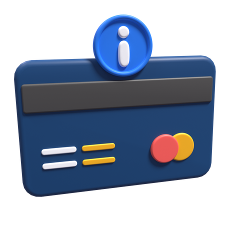 Informação de pagamento  3D Icon