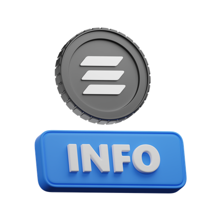 Informações de Solana  3D Icon