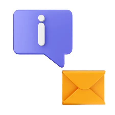 E-mail informativo  3D Icon