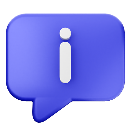 Helpdesk de informações  3D Icon