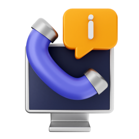 Helpdesk de informações  3D Icon