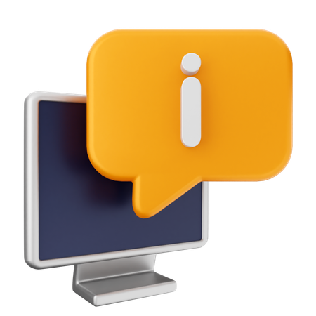 Helpdesk de informações  3D Icon