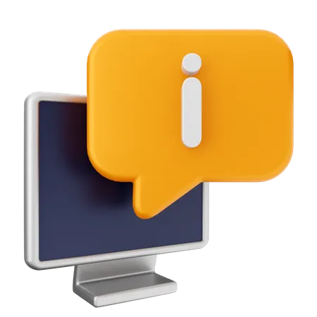 Helpdesk de informações  3D Icon