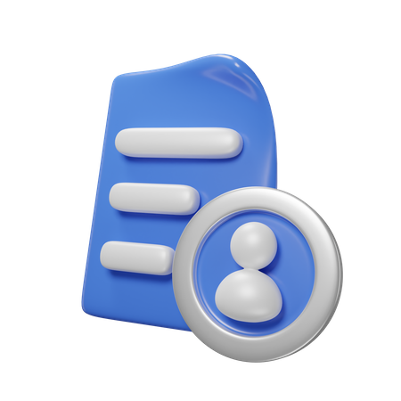 Informações pessoais  3D Icon