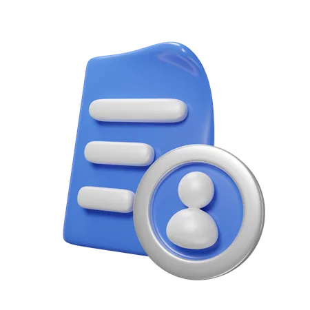 Informações pessoais  3D Icon