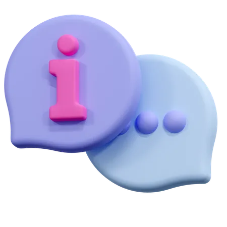 Information Illustration 3D Icon