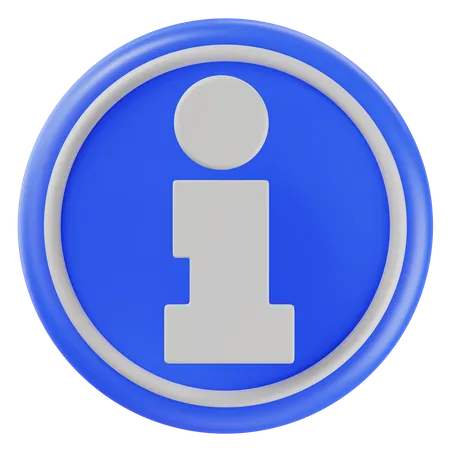 정보  3D Icon