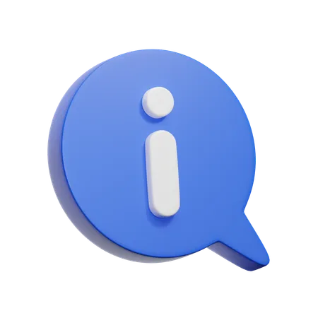 정보  3D Icon