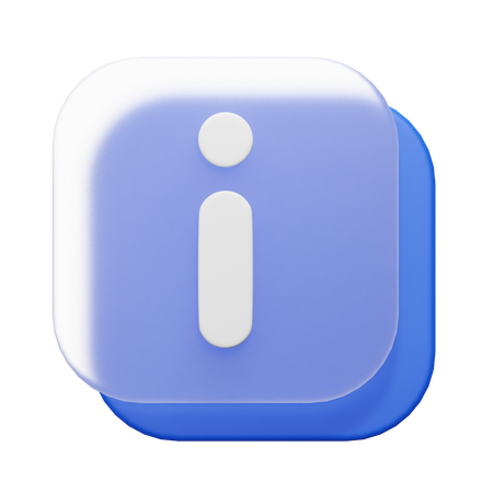 정보  3D Icon