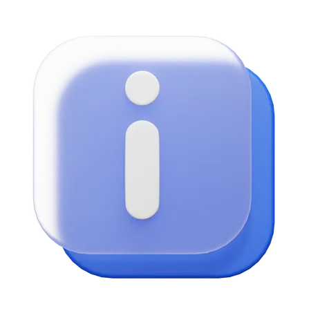 정보  3D Icon