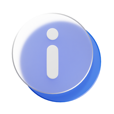 정보  3D Icon