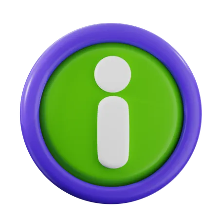 정보  3D Icon