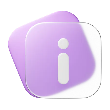 정보  3D Icon