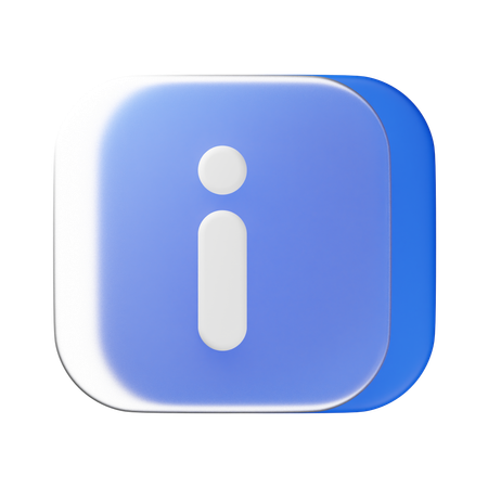 정보  3D Icon