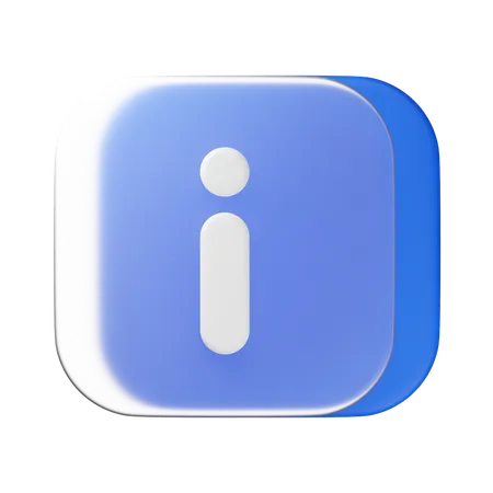 정보  3D Icon