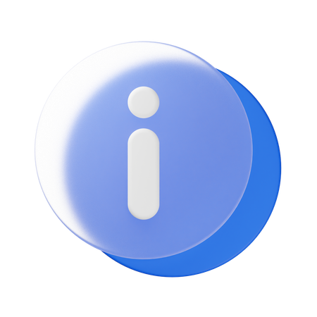 정보  3D Icon