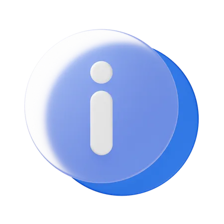 정보  3D Icon