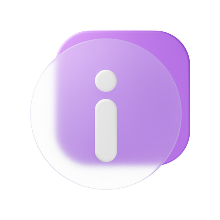 정보  3D Icon