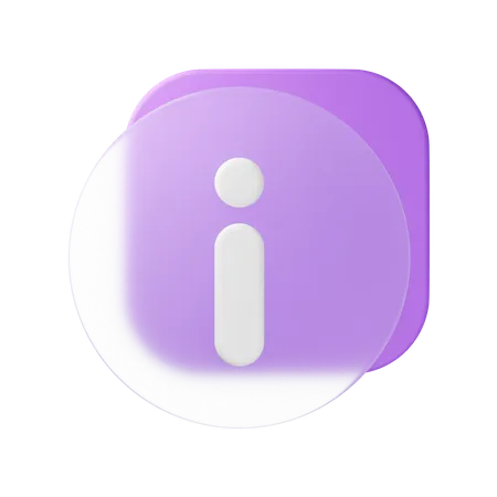 정보  3D Icon