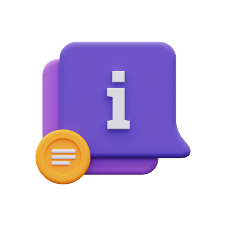 Information  3D Icon