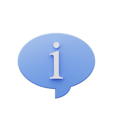 Information  3D Icon