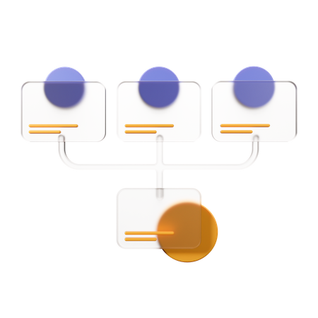 Information Blockchain Transfer  3D Icon