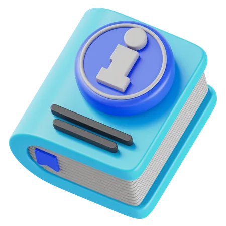 Information Book  3D Icon