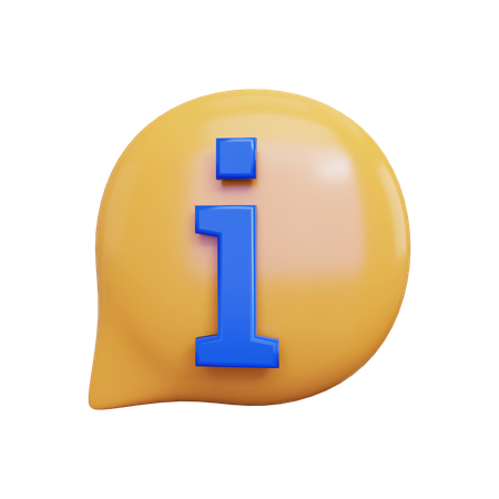 Information Bubble  3D Icon