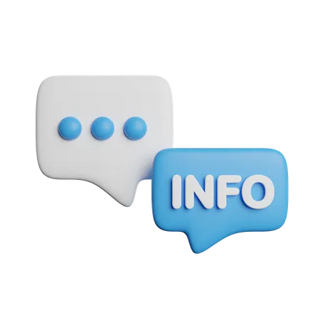 Information Conversation Center 3D Icon