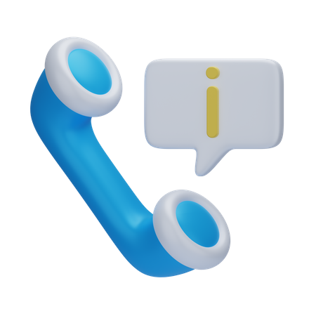 Information Call  3D Icon