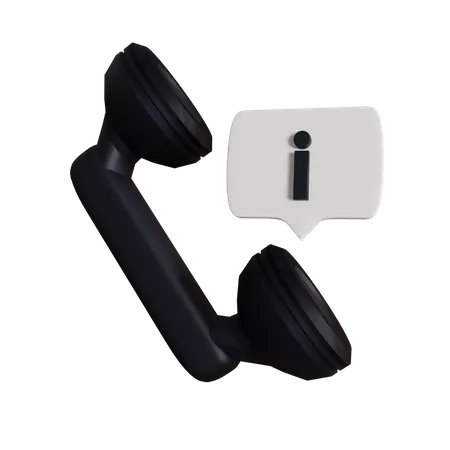 Information Call  3D Icon