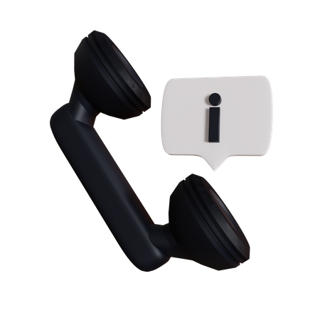 Information Call  3D Icon