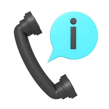 Information Call  3D Icon