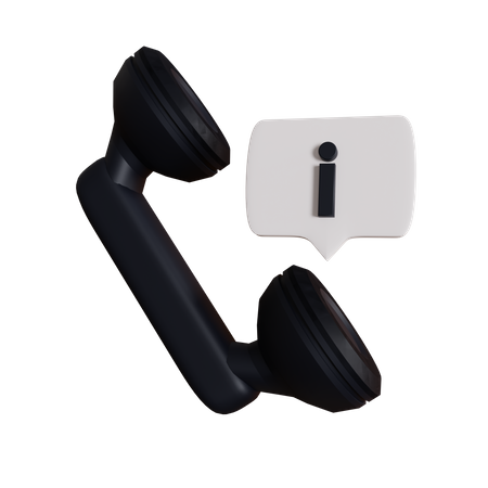 Information Call 3D Icon