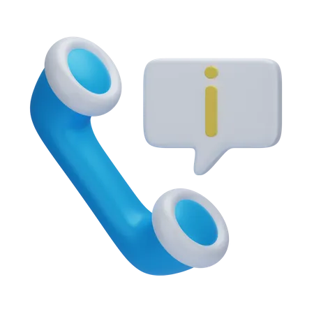 Information Call  3D Icon