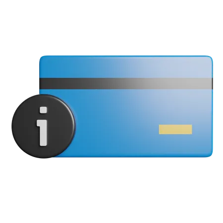 Information Card Data  3D Icon